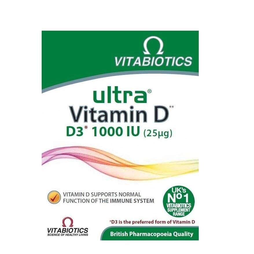 Vitabiotics Ultra Vitamin D3 1000IU - 25mcg 96 Tablet