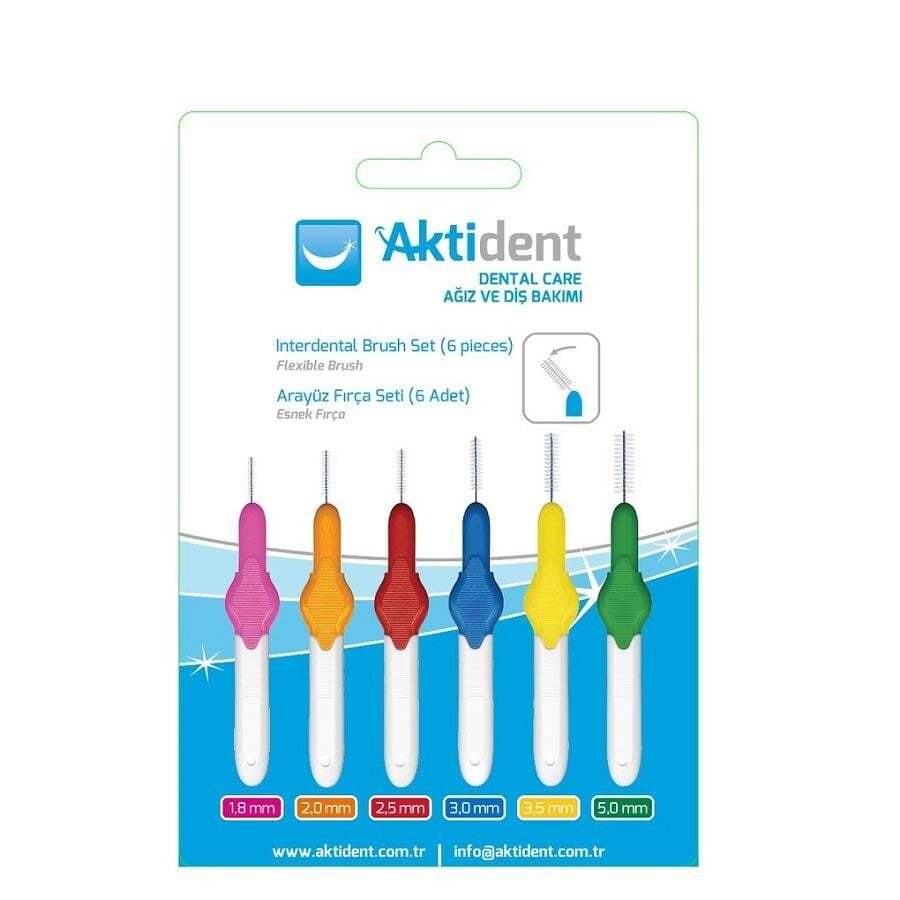 Aktident Arayüz Fırçaları Karma SETİ 6 Adet