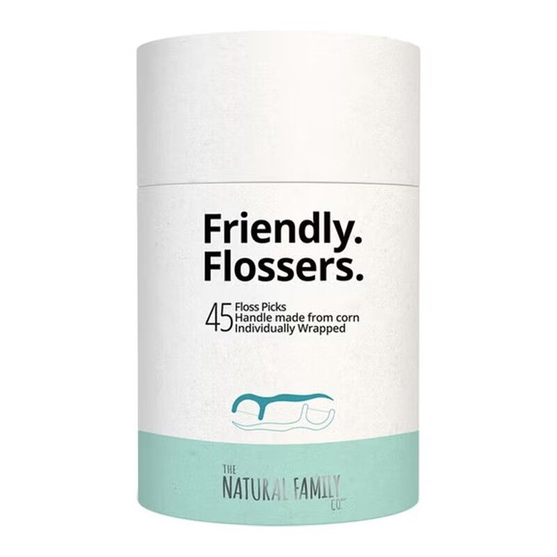 Natural Family CO Friendly Flossers Floss Pick 45li