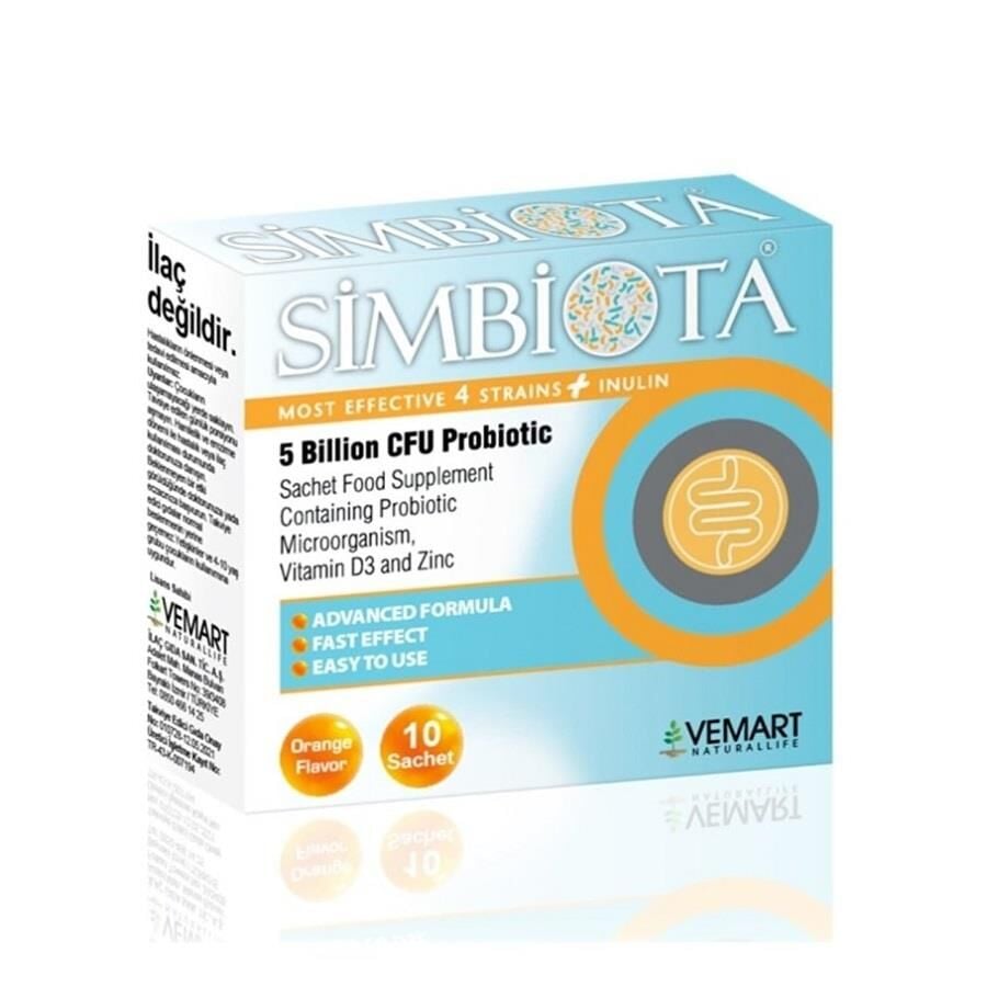 Simbiota 5 Milyar CFU Probiyotik 10 Saşe