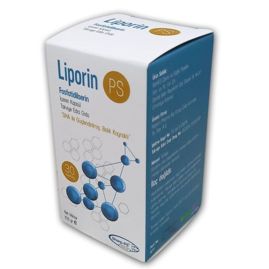 Liporin PS Fosfotidilserin İçeren Takviye Edici Gıda 30 Kapsül