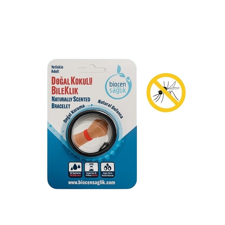Biocen Doğal Kokulu Bileklik Sivrisinek Kovucu Yetişkin