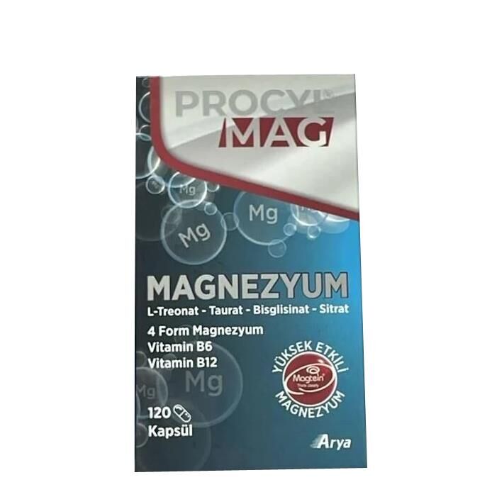 Procyl Mag 4 Form Magnezyum B6, B12 120 Kapsül