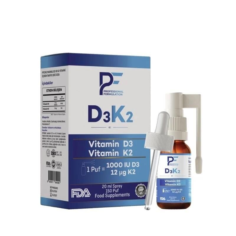 PF D3K2 Vitamin D3K2 Sprey 20ml