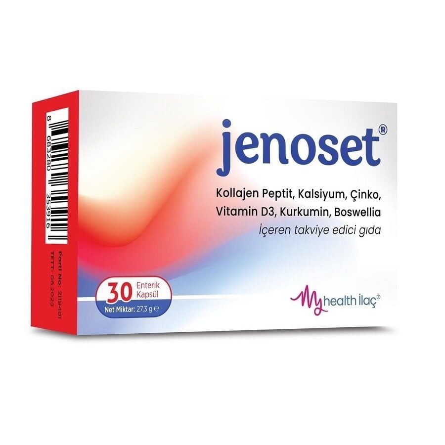 Jenoset Kollajen Peptit Kalsiyum 30 Kapsül