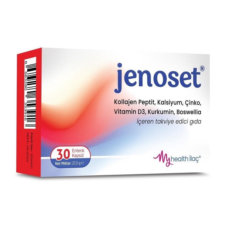 Jenoset Kollajen Peptit Kalsiyum 30 Kapsül