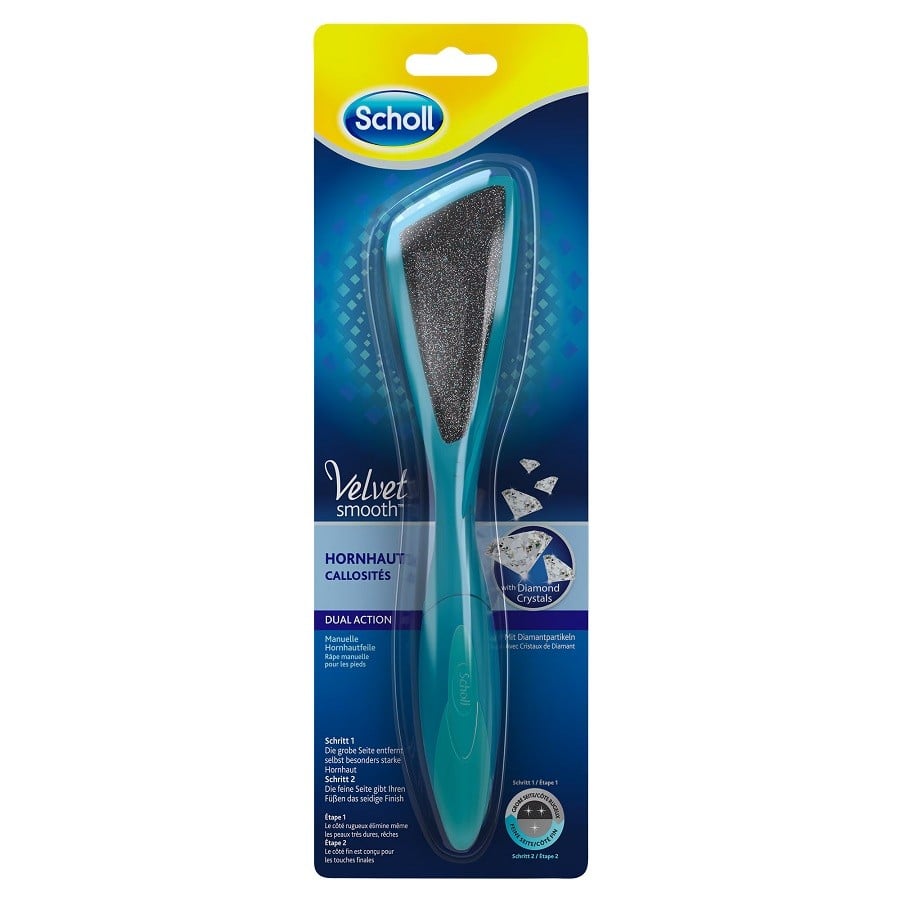 Scholl Velvet Smooth Çift Etkili Manuel Ayak Törpüsü