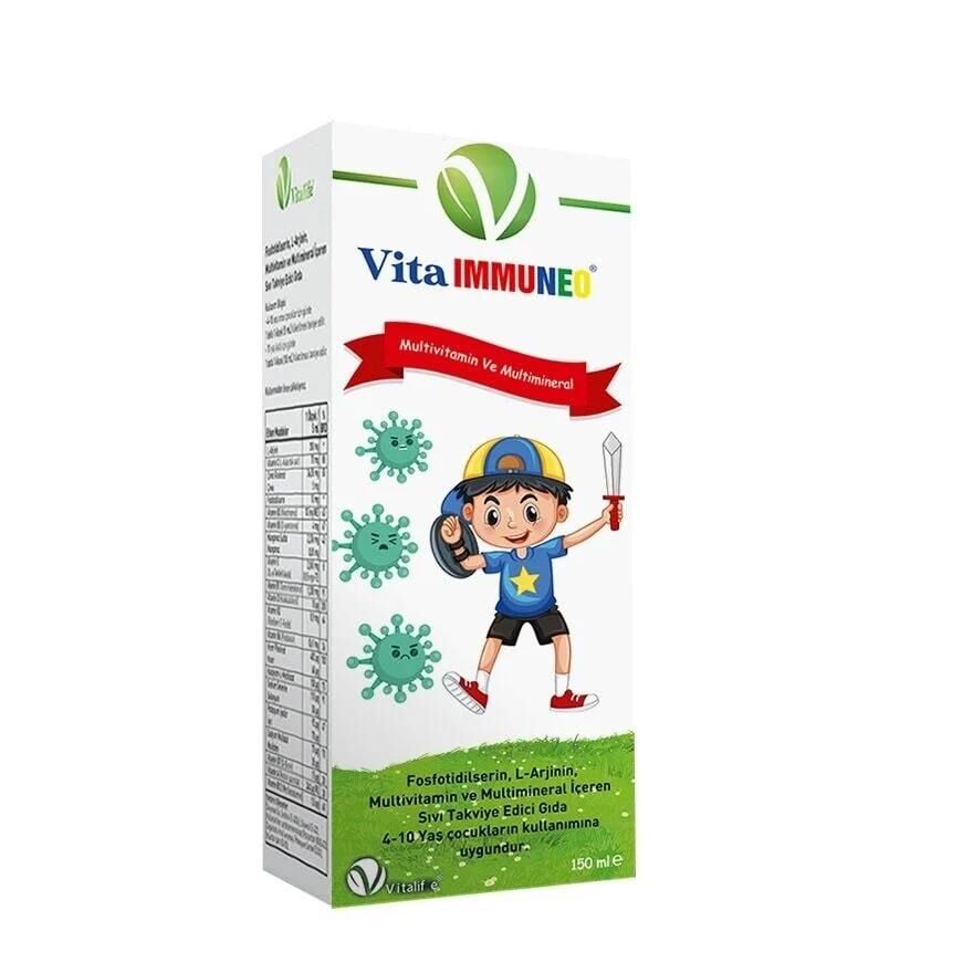 Vitaimmuneo Multivitamin ve Multimineral Sıvı 150m
