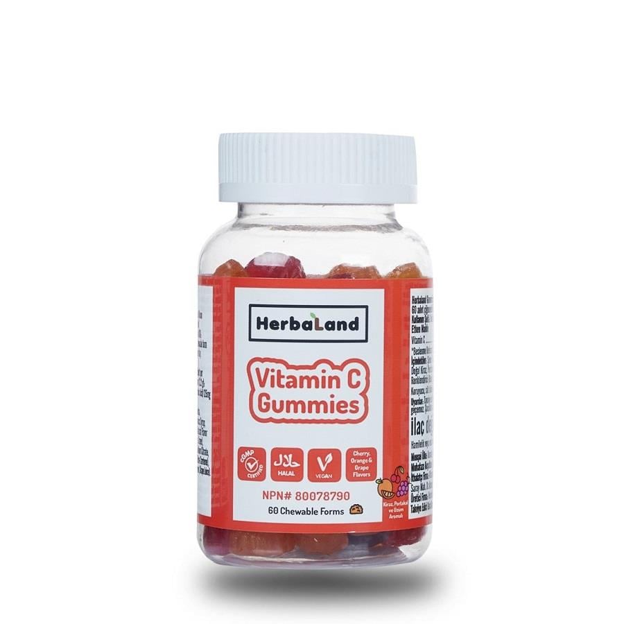 Herbaland Gummies Vitamin C Kids 60 Chewable forms