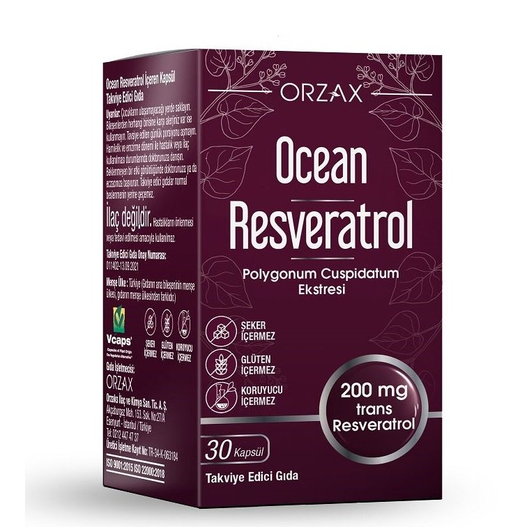 Ocean Resveratrol 200 mg 30 Kapsül