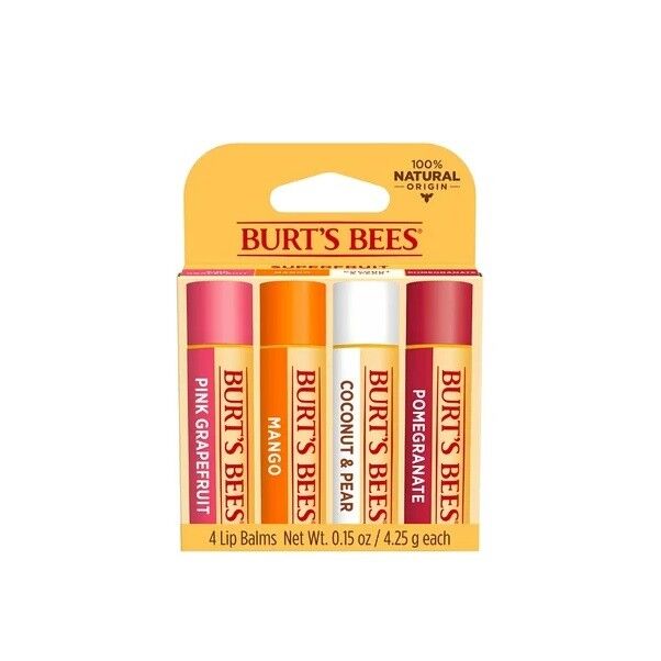 Burt's Bees Lip Balm Superfruit 4'lü Pack 4.25Gr