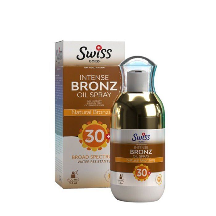 Swiss Bork Intense Bronz Oil Spray SPF30+ 100 ML