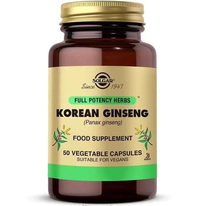 Solgar Korean Ginseng (Panax Ginseng) 50 Kapsül
