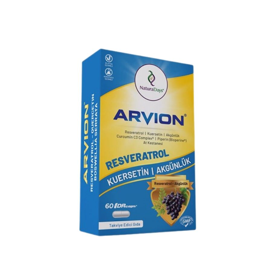 Natura Days Arvion Resveratrol-Kuersetin 60 Kapsül