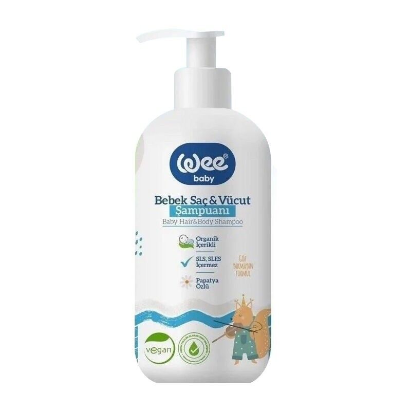 Wee Baby Bebek Saç ve Vücut Şampuanı 500 ML