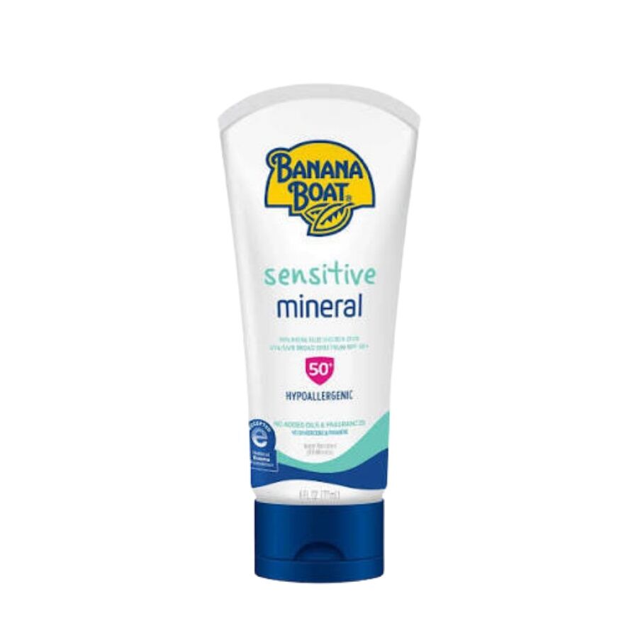 Banana Boat Protect Sunscreen Sensitive Skin SPF50 Lotion 177ml