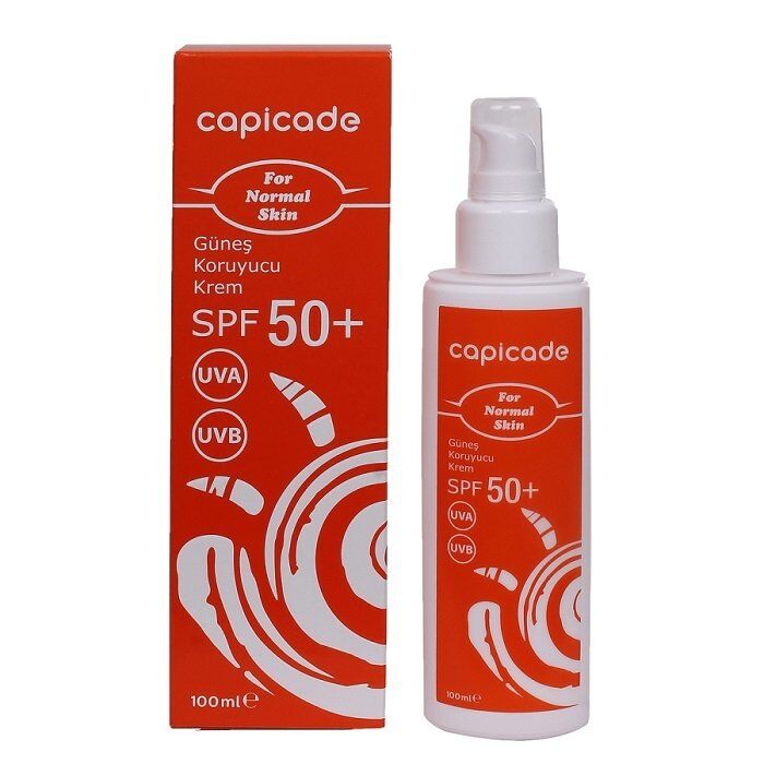 Capicade Güneş Koruyucu Krem 100ml SPF+50 - Normal Ciltler