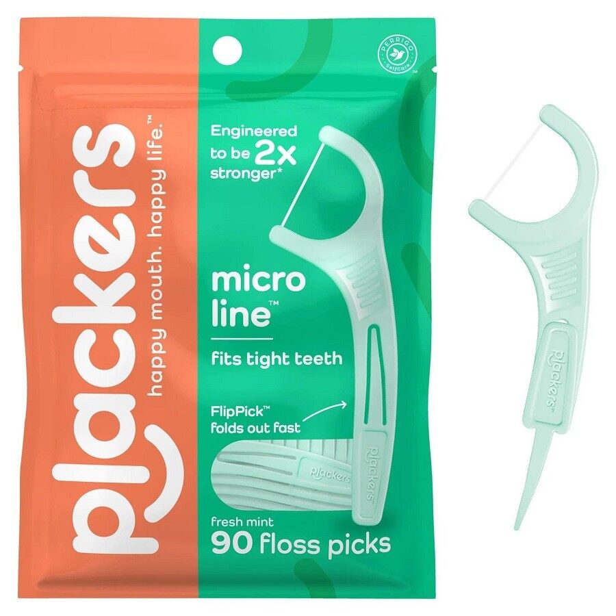 Plackers Micro Line Floss Pick Diş İpi 90lı