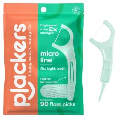 Plackers Micro Line Floss Pick Diş İpi 90lı