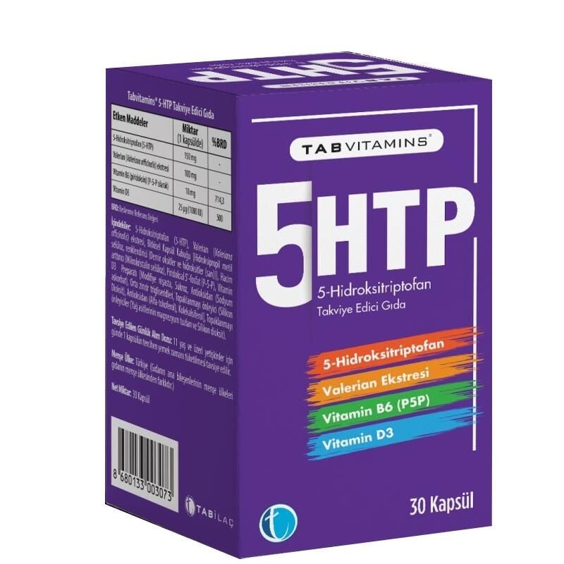 Tabvitamins 5-HTP 30 Kapsül