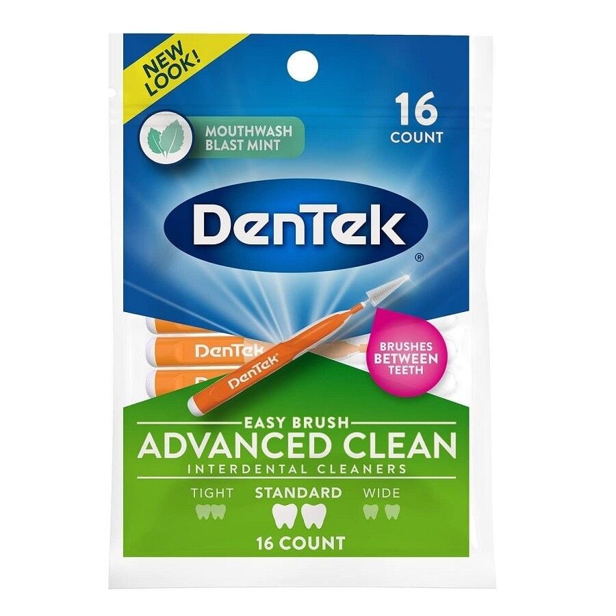 DenTek Easy Brush Gelişmiş Diş Arası Temizleyicileri 16lı