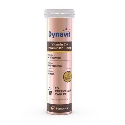Dynavit Vitamin C Çinko Vitamin D 20 Efervesan Tablet