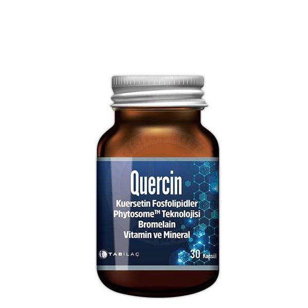 Quercin Fitozomal Kuersetin Bromelain 30 Kapsül