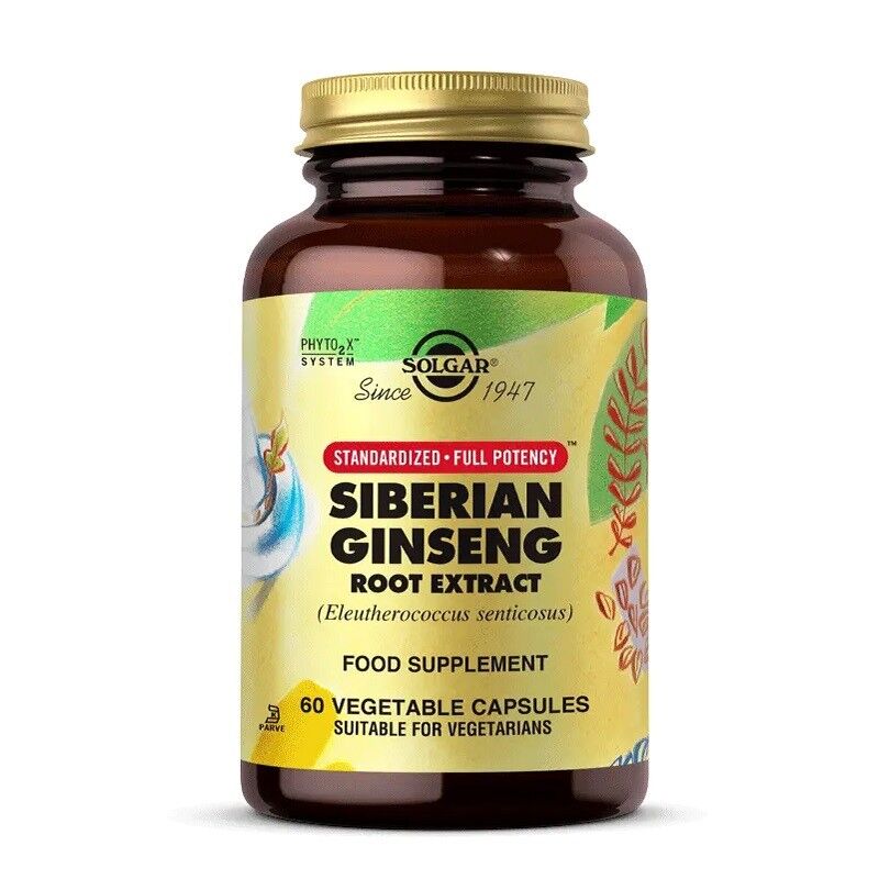 Solgar Siberian Ginseng Root Extract 60 Vegi Kapsül