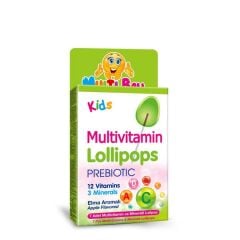 Multiball Kids Multivitamin ve Prebiyotik Lollipops 5 Adet