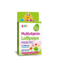 Multiball Kids Multivitamin ve Prebiyotik Lollipops 5 Adet