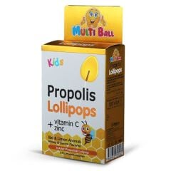 Multiball Kids Propolis + Vitamin C Lollipops 5 Adet