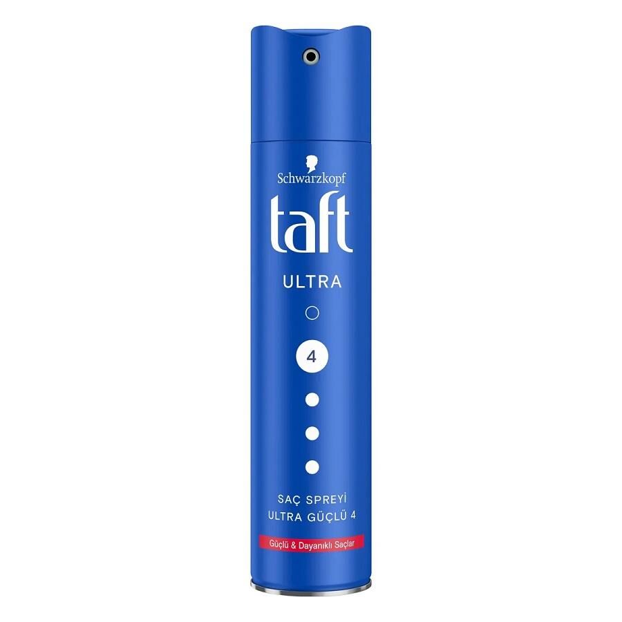 Taft Saç Spreyi 04 Ultra Güç 250ML 24H Mavi