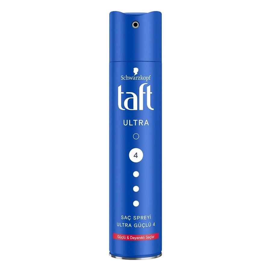 Taft Saç Spreyi 04 Ultra Güç 250ML 24H Mavi