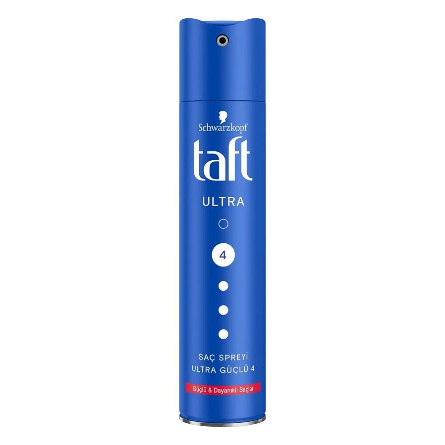 Taft Saç Spreyi 04 Ultra Güç 250ML 24H Mavi
