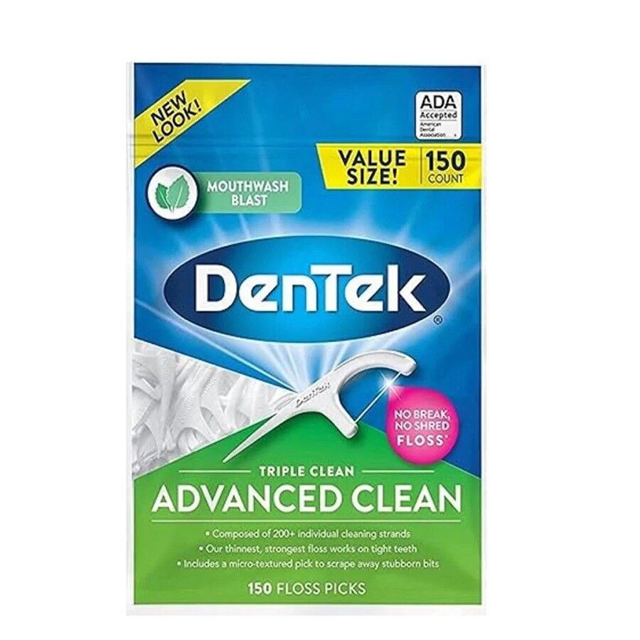 Dentek Triple Advanced Clean Florürlü ve Naneli Diş İpi 150li