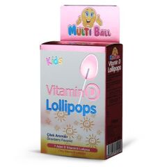 Multiball Kids Vitamin D Lollipops 7 Adet