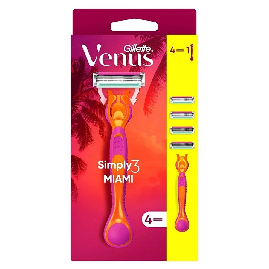 Gillette Venüs Simply 3 Traş Bıçağı + 4 Yedek Bıçak