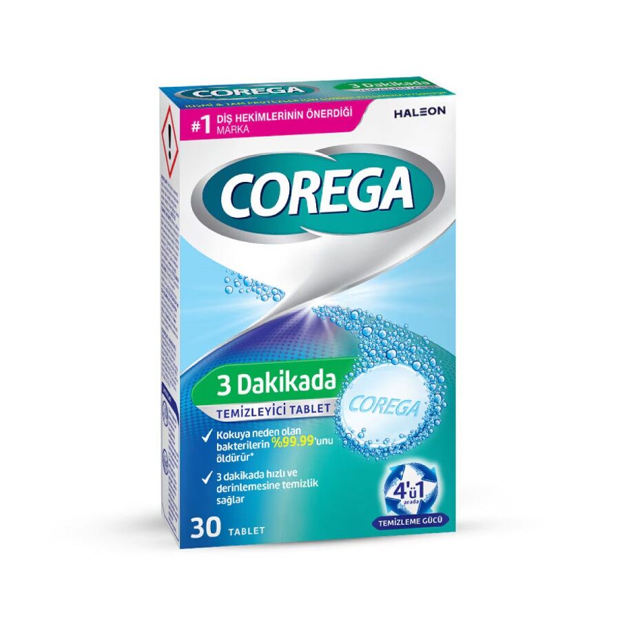 Corega Diş Protez Temizleyici Tablet 30 lu