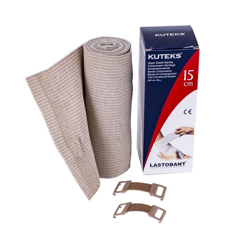 Kuteks Lastobant Elastik Bandaj TEN Rengi 15cm x 1.5 Metre