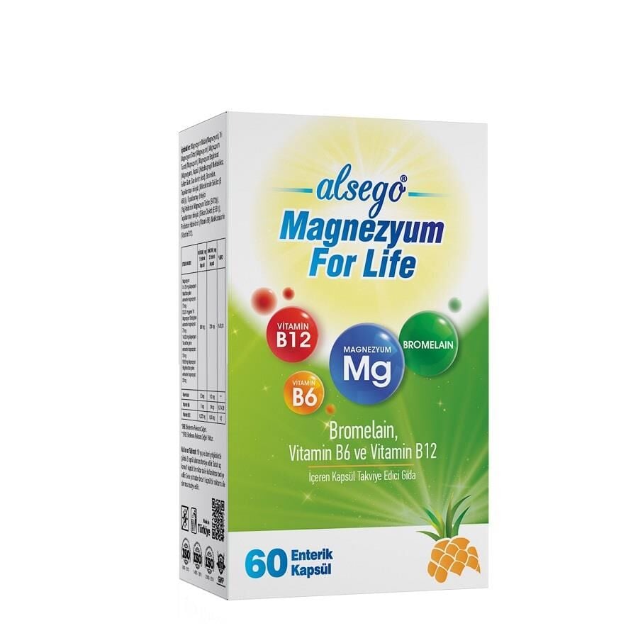 Alsego Magnezyum For Life 60 Kapsül