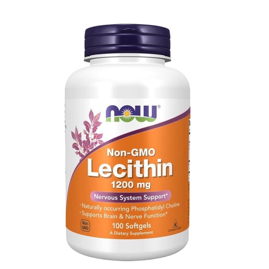 Now Lecithin 1200 mg 100 Softgels