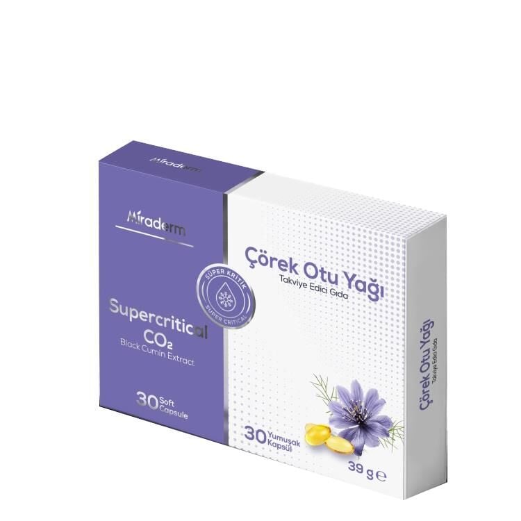 Miraderm Çörek Otu Yağı 30 Yumuşak Kapsül