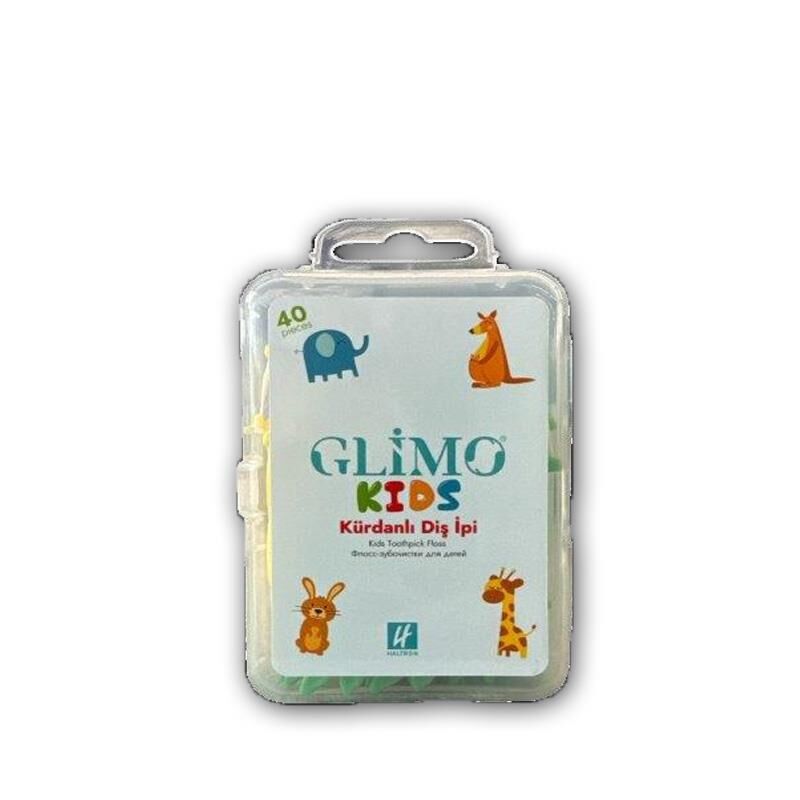 Glimo Kids Kürdanlı Diş İpi 40lı