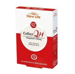 New Life CoEnzQH Ubiquinol 100mg 60 Kapsül