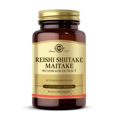 Solgar Reishi Shitake Maitake Mushrom 50 Kapsül