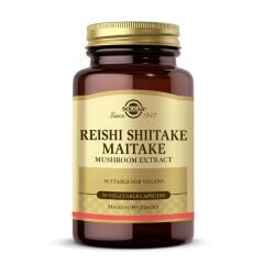 Solgar Reishi Shitake Maitake Mushrom 50 Kapsül