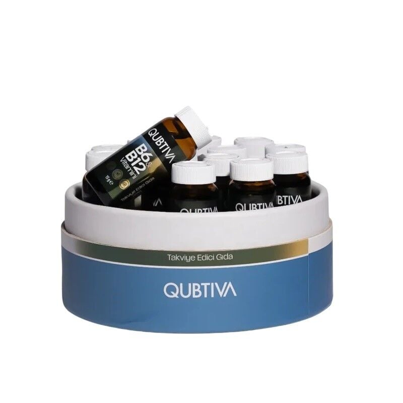 Qubtiva B6 B12 Vitamin 14 Flakon