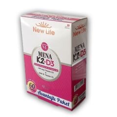 New Life Mena K2 + D3 Kapsül 60 luk