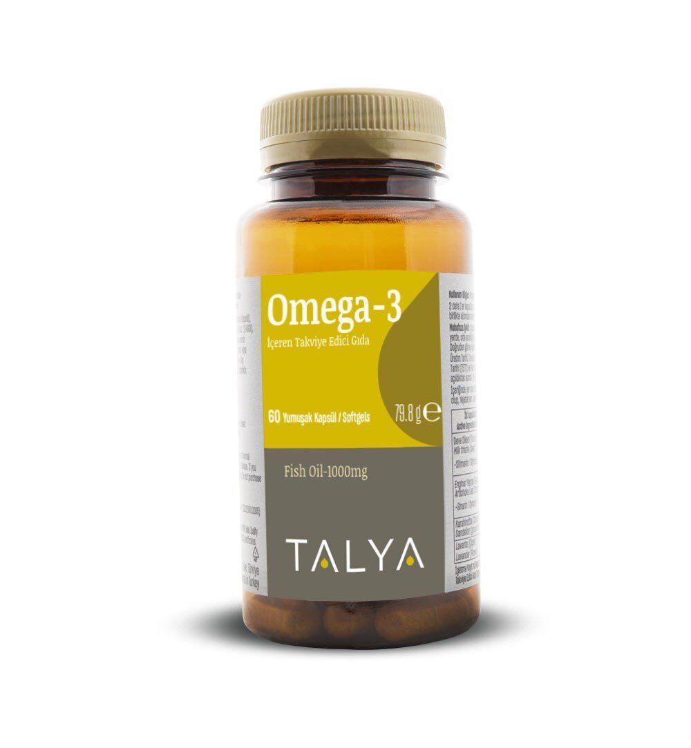 Talya Omega 3 Balık Yağı Kapsülü 60 Softjel 1000mg