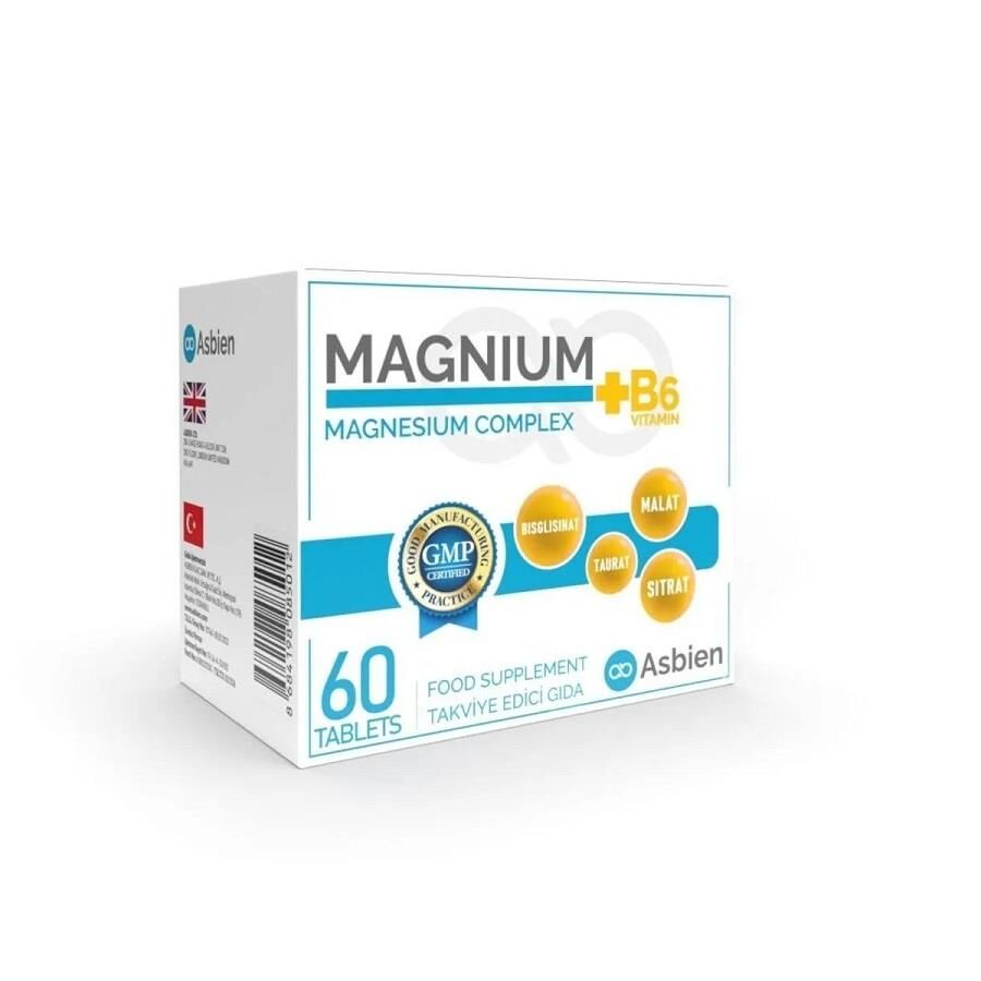 Magnium Magnezyum Kompleks + Vitamin B6 60 Tablet